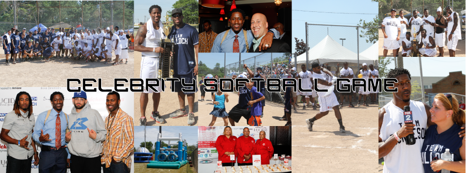 CELEBRITY SOFTBALL GAME SLIDE